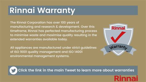 rinnai warranty registration